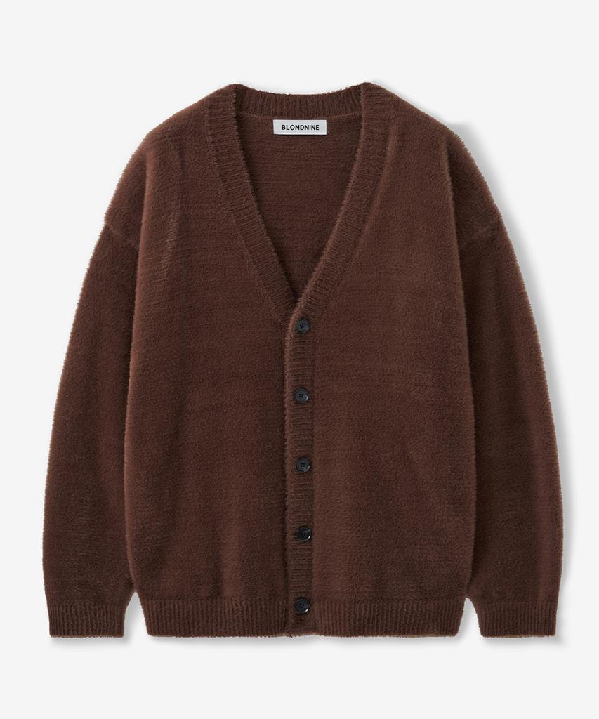 Blond9 Soft Wing Yarn Cardigan_Brown