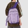 Color Block Backpack Unisex Commuter Large Capacity Lightweight Travel Backpack Student Schoolbag