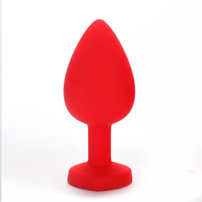 Couples Sex Toys Silicone Heart-Shaped Anal Plug Male And Female Anus Training Device Sex Toys Rhine