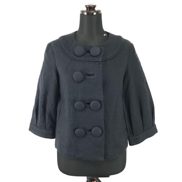 

3.1 Phillip Lim Куртка без воротника с рукавом 3/4 2 Женская M Темно-синий Черный