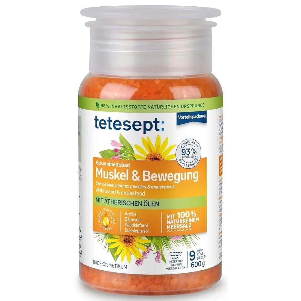 

tetesept Muscle & Movement Bath Salt 600g (4 packs)