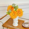 French Niche Creative Vase Living Room Hand-Held Bow Bouquet Dried Flower Arrangement High-End Decorative Ornamen