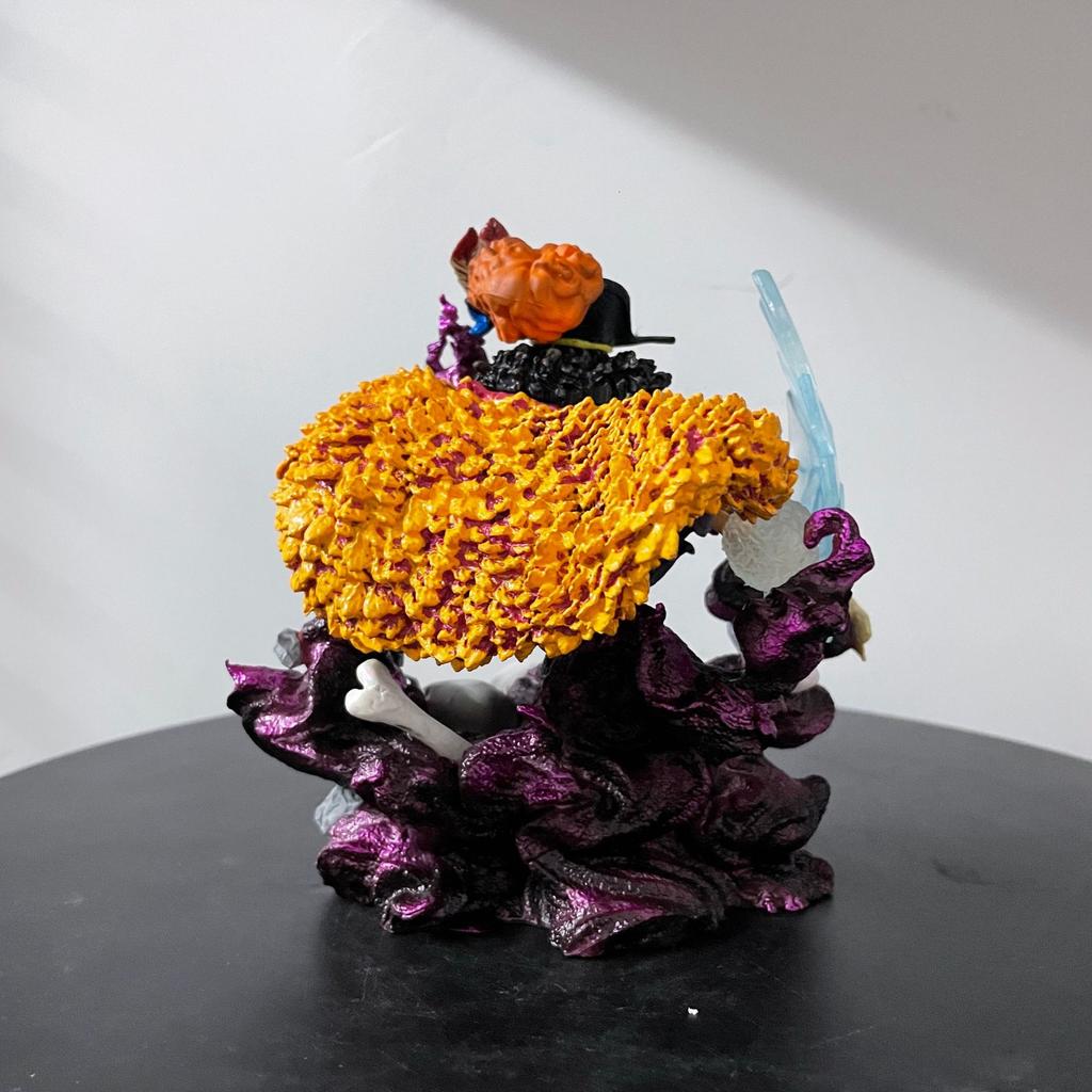 Q Edition One Piece Anime Figure Edward Teach Blackbeard GK Statue Model Desk Decoration Toy Peripheral Christmas Gift