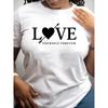 Love Yourself - Inspirational Women's Pattern T-Shirt - Women's Clothing - Summer/Seasonal Street Style Fabric T-Shirt
