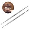 2Pcs Pet Dental Calculus Tartar Remover Scraper Stainless Steel Dog Tooth Cleaning Tools