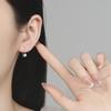 High-End U-Shaped Zircon Stud Earrings, Women'S Personalized Ear Hooks, Simple And Cold Wind Ear Jewelry