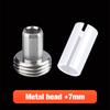 2Sets Metal-Head Fitting And Ceramic Tube Sleeves Connector Adapters For Fiber Optic Visual Fault Locator