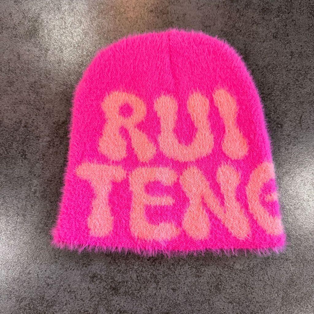 

Letter Street Ruiteng Knitted Hat With Breathable Fabric For Autumn Use Winter Rose Red
