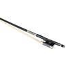 MIVI Music NB-720 Classic Carbon Fiber Violin Bow Size 1/8 Ebony Frog Octagonal Silver Mount Well-Balanced Lightweight Mongolian Horsehair