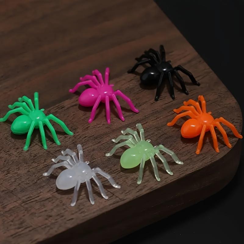 100-500Pcs Mini Spiders for Halloween Party Spider Web Decoration Halloween Haunted House Home Table Horror Props Kid Tricky Toy