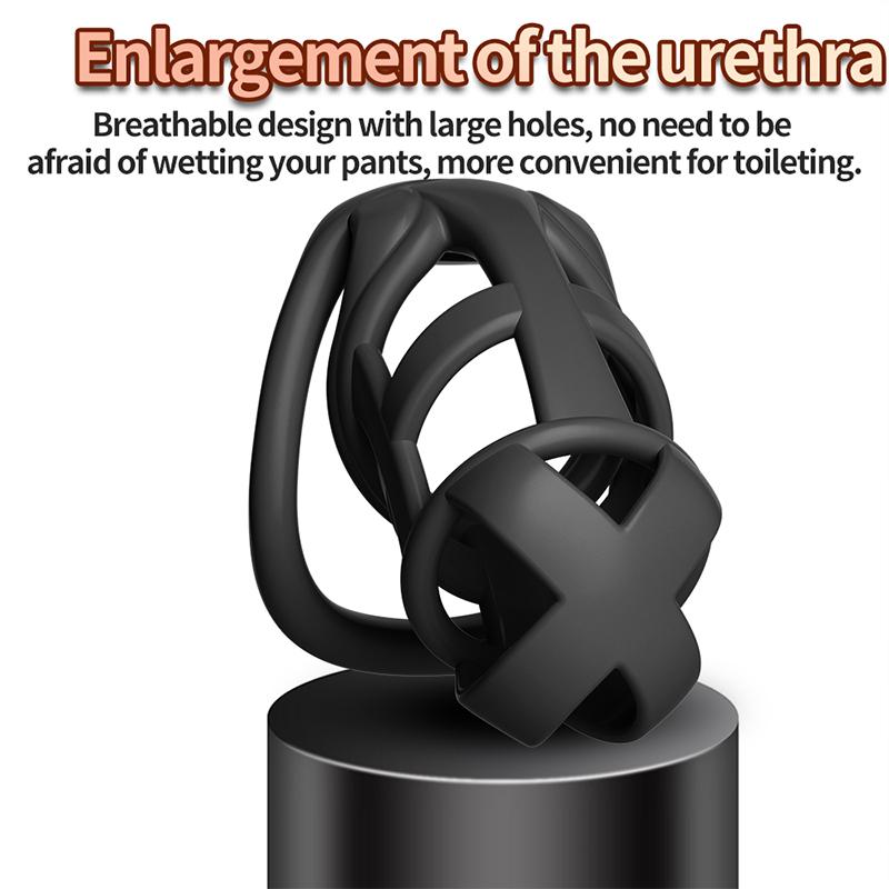 Male Chastity Cage Sex Toys Sissy Femboy beginner flat chastity cage belt Cock Cage man Urethra lock Penis Rings Men Adult Goods