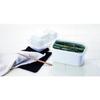 Risu Pickle Container, Square, with Weight, White, 2.1L (1.3kg Weight), Pickle Mate S-2 Mini Recipe Included