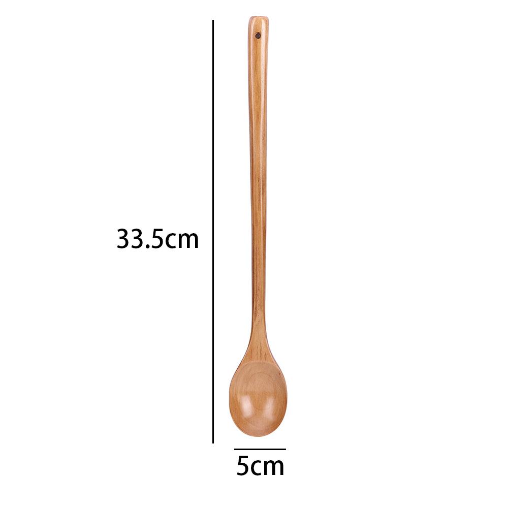 Kids Table Dessert Bamboo Cooking Cutlery for Children Catering Wooden Kitchen Utensil Spoon Tea Spoon Soup Spoon