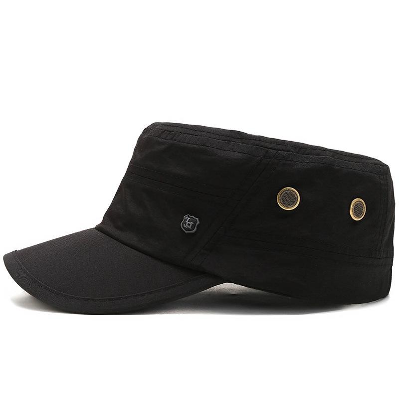 Spring Summer Outdoor Cycling Driving Hiking Fihing Sunhade Breathable Flat Top Military Cool Hat