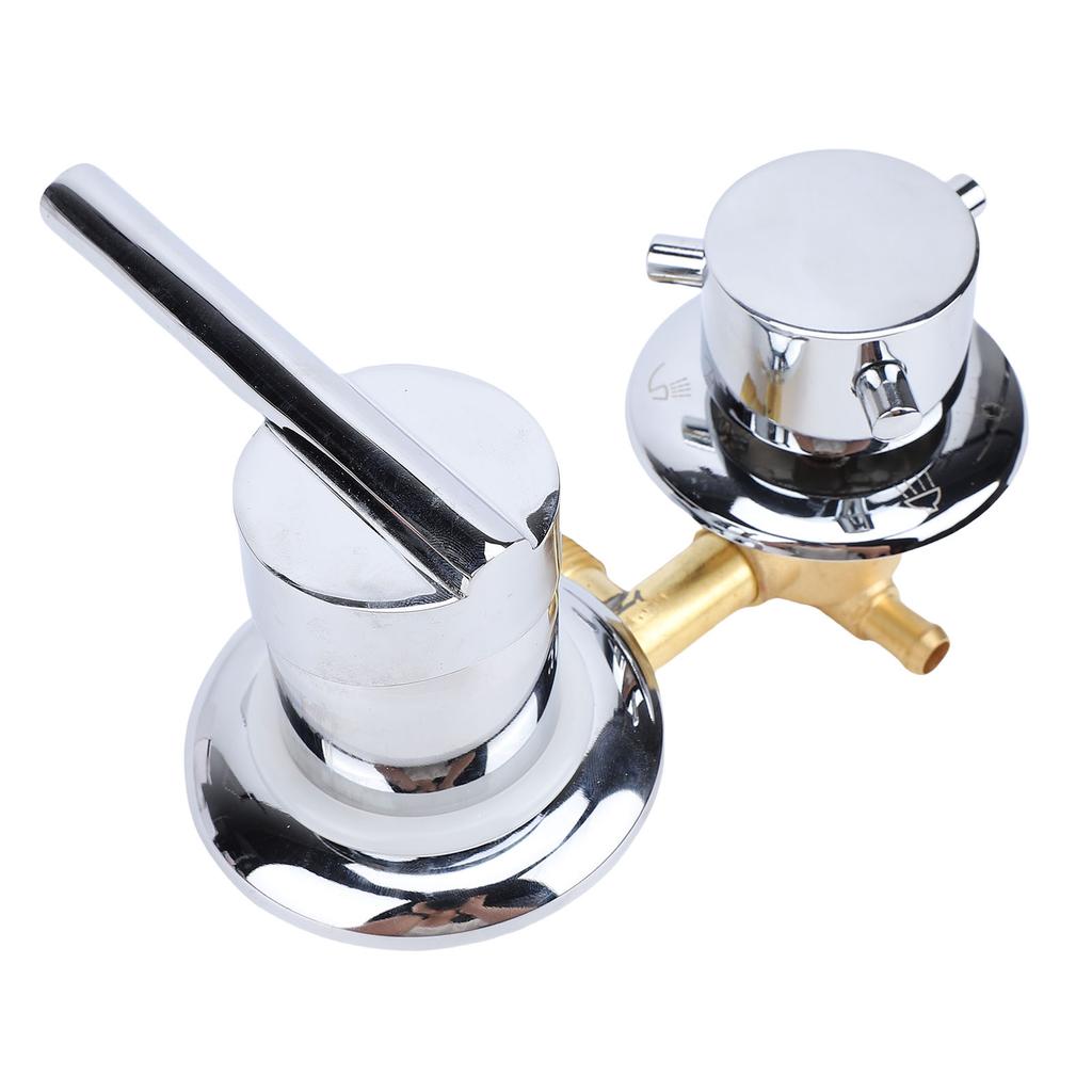 Brass Mixing Diverter Valve G1Celsius2 Male Screw Cold Hot Shower Faucets Tap Temperature Mixer for Bathroom