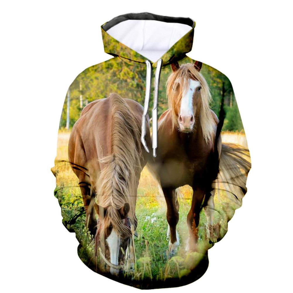 New Fashion Animal Squirrel 3D Printing Hoodie Hanorac casual unisex cu mânecă lungă
