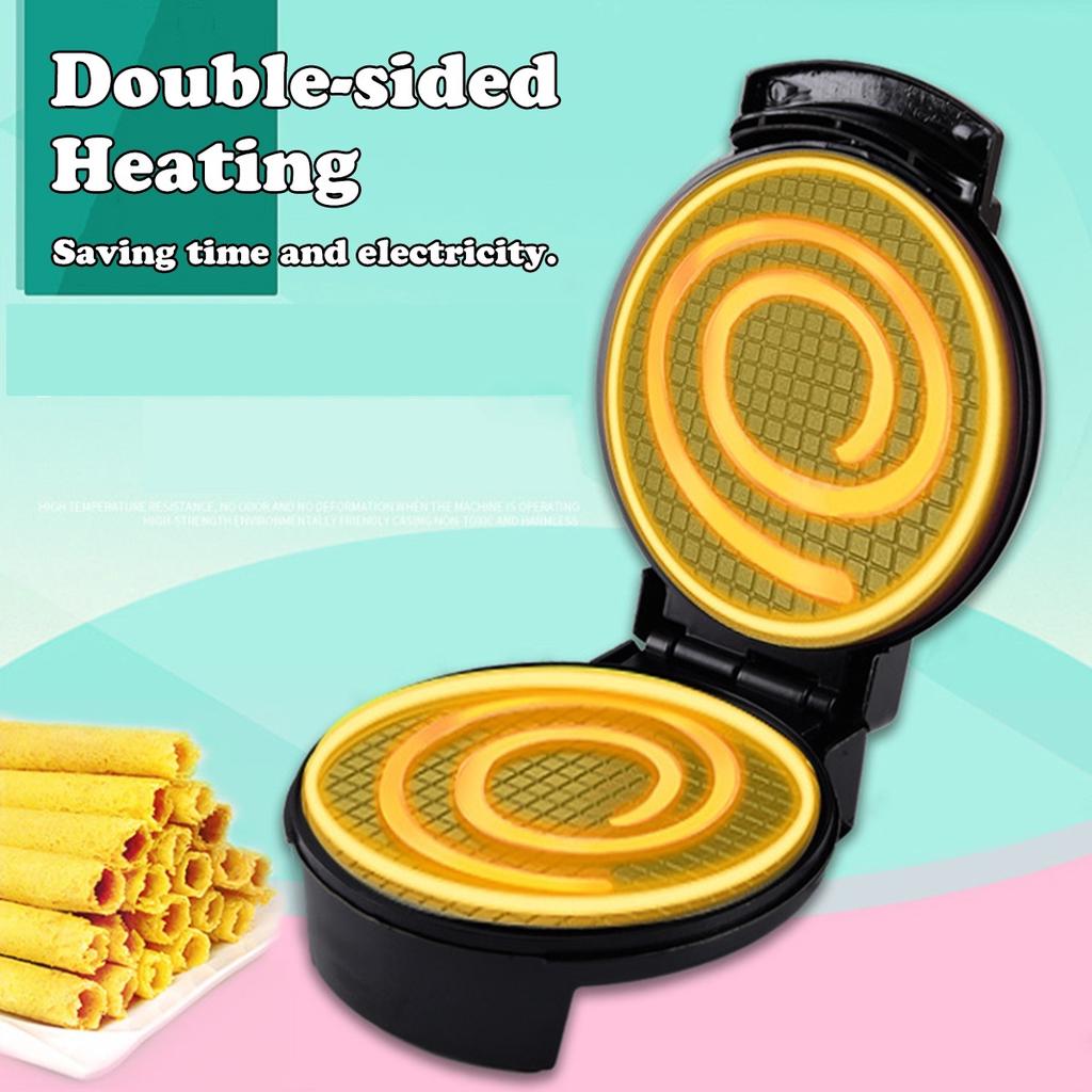 Buy 1200W 220V Electric Egg Roll Maker Crispy Omelet Pancake Waffle DIY