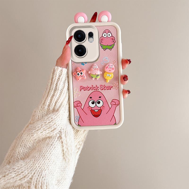 KEYSION Urocze Uszy Kreskówkowe 3D Etui dla OPPO Reno13 F 5G z Bransoletką Miękkie Silikonowe Wstrząsoodporne Etui na Telefon dla OPPO Reno 13F 5G