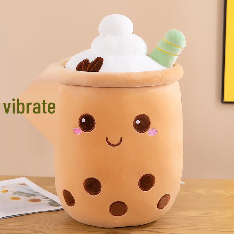 Large Cute Milk Tea Plush Pillow - Pearl Tea Cup Doll