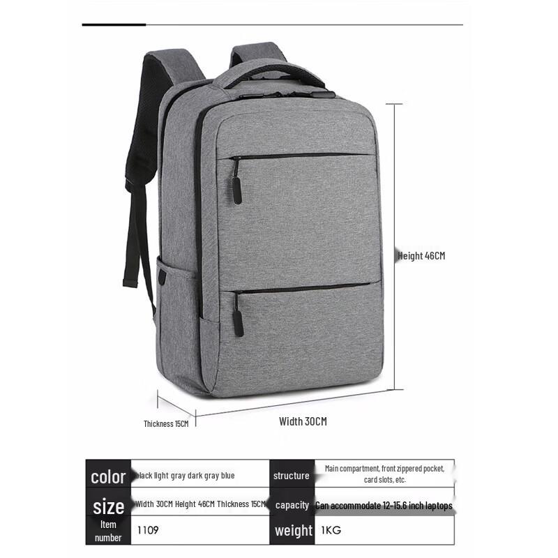 Men's Multi-functional Business Travel Laptop Backpack