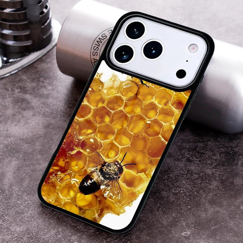 Honey Comb Phone Case for iPhone 17 16 15 Pro Max Air 14 13 12 11 Plus Shockproof Cover
