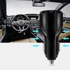 Portable 30W Double Port Car Charger 2-Port USB Charging Adapter with Quick Charging 3.0 for Efficient Device Charging