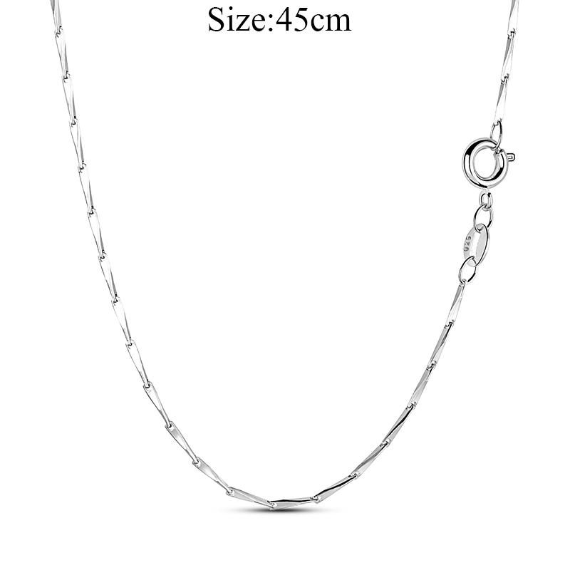 New 925 Sterling Silver Fashion Chunky Infinity Knot Pendant Necklace Snake Chain Collar O Pendant T Bar Necklace For Women Gift