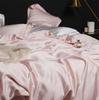 Lofuka Women Pink 100% Silk Bedding Set 6A Grade Silky Duvet Cover Set Queen King Flat Sheet Pillowcase Bed Linen Set 4PCS
