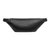 Coach Black Signature Canvas Leather Trim Large Belt Bag Fanny Pack for Daily Use