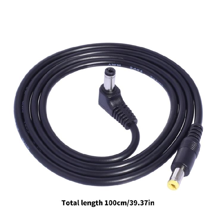 DC5525 to DC5521 Power Cable 5.5mmx2.1mm /5.5mmx2.5mm Male to Male Cord Line for Security Cameras Sound Equipment
