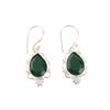 Green Onyx Gemstone Earrings 925 Sterling Silver Handmade Jewelry Gift For Mom EE-163-20