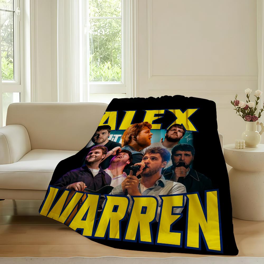 American singer Alex Warren Blanket For Sofa Office Bed Plane Travel Sleep Read Relax Camping Soft And Warm