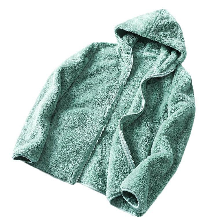 Couple's Hoodie Pajama Jacket - Men's & Women's Fleece Outerwear for Autumn/Winter