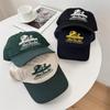 American Retro Curved Baseball Cap Unisex 6-Panel Breathable Waterproof Soft Top Embroidered Letters Adjustable High