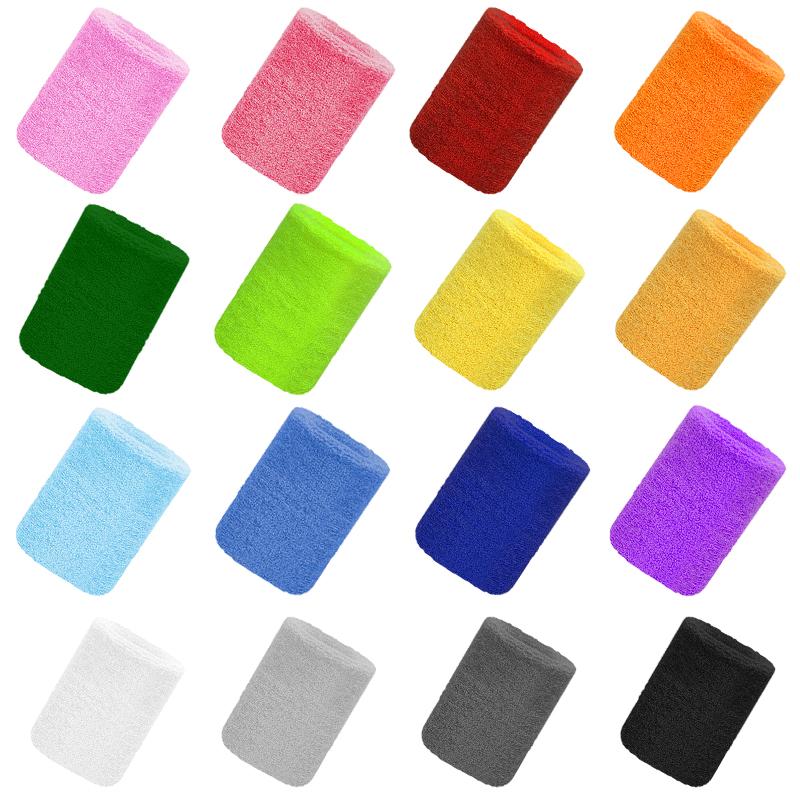 4 Pcs Towel Sports Wristbands Tennis Sweat Bands Wrist Guard for Basketball Volleyball Padel Fitness Sweatbands Wrist Wrap C Practical Use