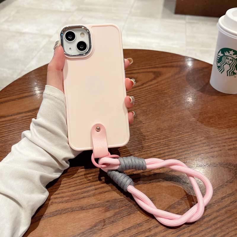 Applicable to Apple 17 mobile phone new wristband lanyard 16 personality 15 women's 11 anti-drop XS creative protective case 13PM
