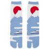 Noren Tabi Socks for Men and Women Fuji Tabi Socks for One Size Fits Made in Japan with Nara Crew Japanese Pattern (Japanorama/Mt. Blue) Two-Toe