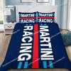 Racing Martini Stripe Duvet Cover Pillowcase Bedding Set Adult Boy Girl Bedroom Decoration Children Single Double Large Size9639