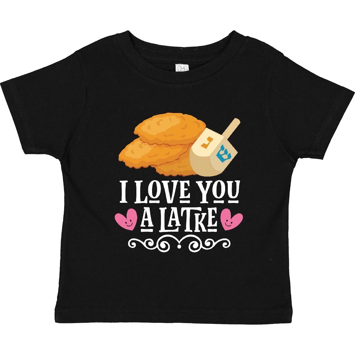 Inktastic Hanukkah Funny Latke Toddler T-Shirt Holiday Dreidel Jewish Cute Child 130