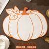 Heat Insulated Insulated Pad Embroidered Pumpkin Placemat Durable Dining Table Mat