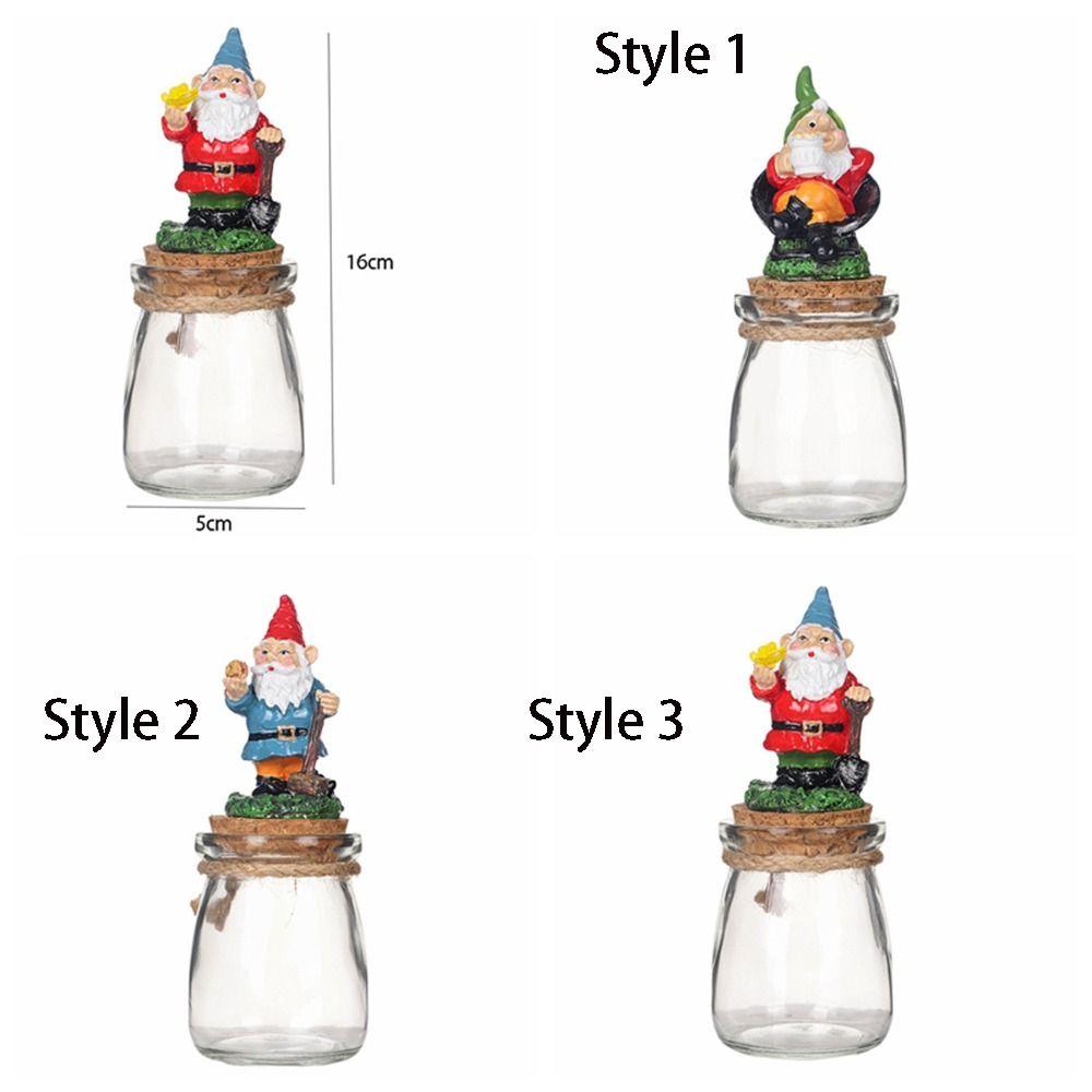 Creative Dwarf Elf Candy Can Resin Snack Jar Santa Claus Candy Jar  Thanksgiving
