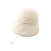Princess Lace Trim Fisherman Hat Cotton Sun Protection Hat Wide Brim Hat  3-8 Years Old Girls