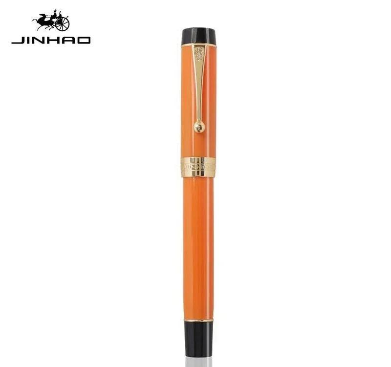 Jinhao 100 Centennial Resin Fountain Pen EF/F M / Bent Nib Golden Clip Business Office School Supplies Stationery PK 9019