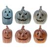Halloweens Pumpkin Lantern Light Cover Resin Materials Easy Assembly Portable Decoration for Home School Event