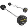 Yanbo Fixed Rubber Coated Straight Barbell & Storage Rack