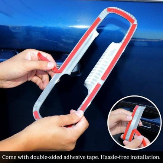 Car Door Handle Bowl Cover Trim For Dodge RAM 1500 -2024 Accessories Carbon