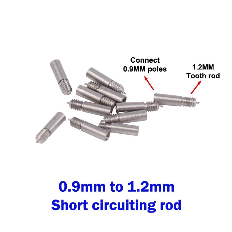 10 шт. Заводная головка часового механизма Удлиненная заводная головка 0,9/0,7 мм Удлиняющая заводная головка механизма Сталь Изменение толщины Часовые аксессуары 0.9*1.2mm