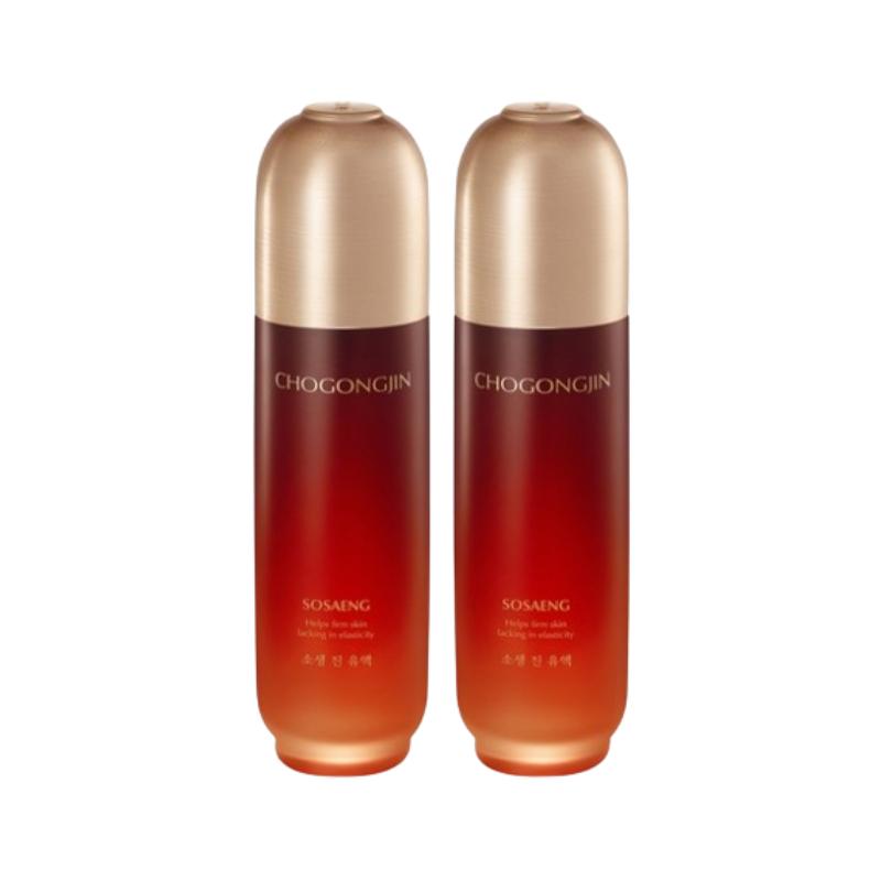 

MISSHA Chogongjin Sosaeng Jin Emulsion 120ml x2 – Bio Gongjin Nourishing Moisturizing Lotion for Dry Skin 120ml 2ea