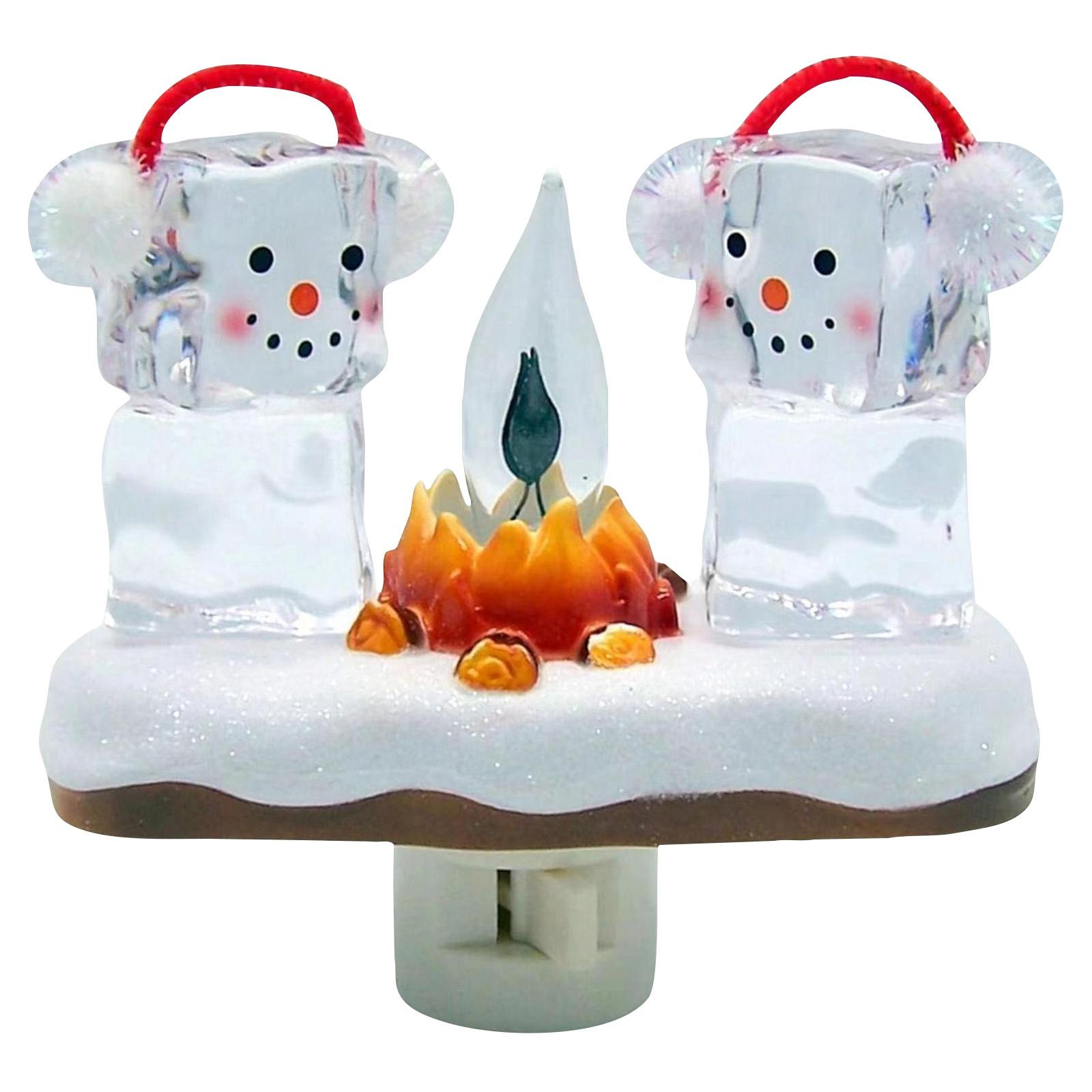 

Gnome Dwarf Bonfire Flashing Night Light, Gnome Dwarf Fire Marshmallow Night Light, 4 Inch LED Fake Bonfire Night Light Plugs Into The Wall One Size