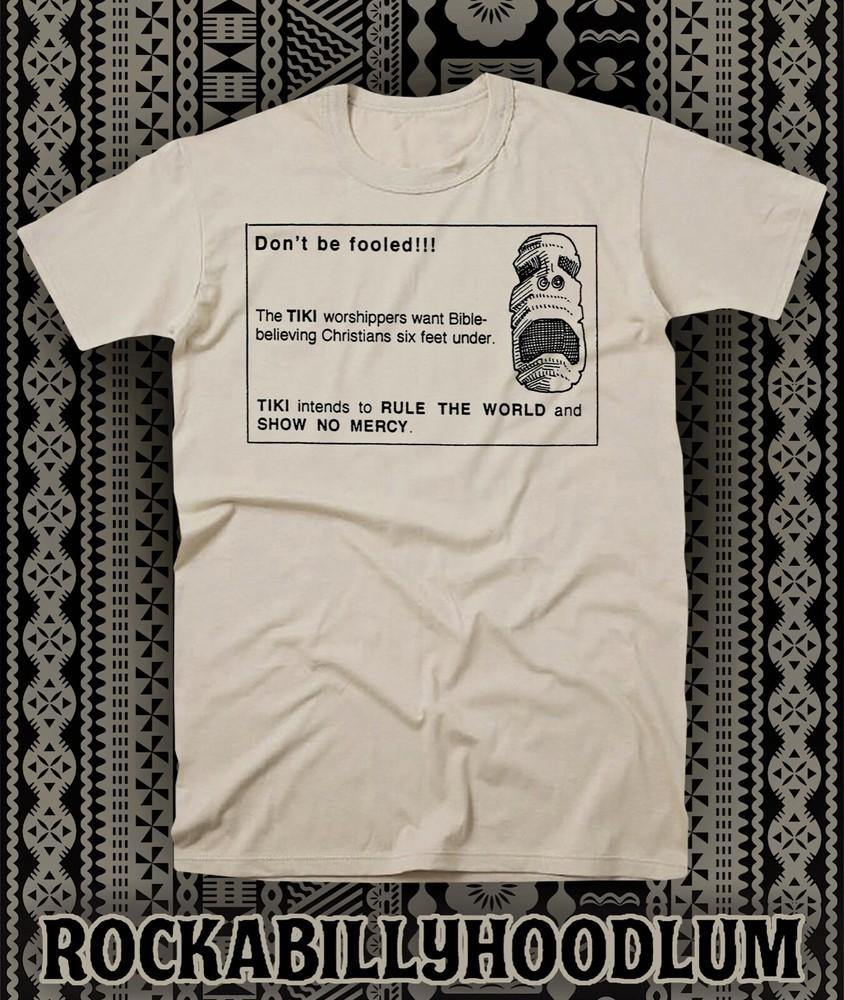 Retro Tiki Tee T Shirt Bar Restaurant Mug Polynesian Tiki World Takeover Novelty